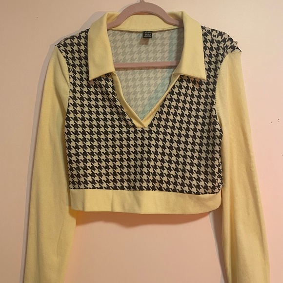 houndstooth longsleeve (L) - Picture 1 of 2